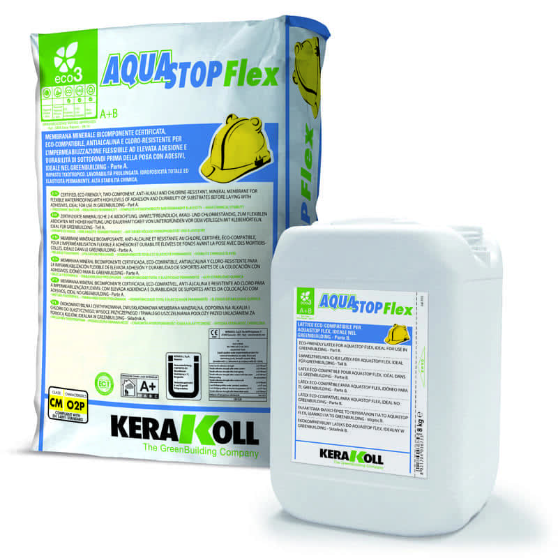 Двухкомпонентная гидроизоляция Кераколл Aquastop Flex (EX. "Idrobuild Eco") A+B 32кг, KERAKOLL 