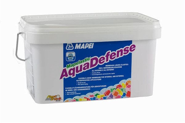 Обмазочная готовая гидроизоляция "Mapelastic AquaDefense", Mapei